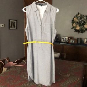 Limited pinstripe sleeveless dress